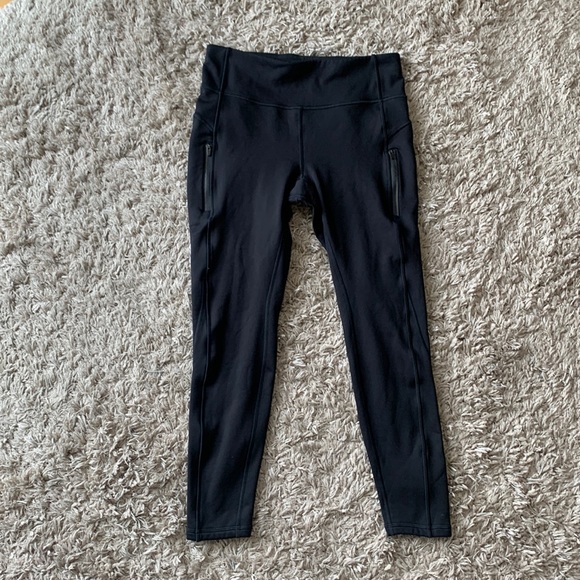 Athleta Pants - ATHLETA Fleece Lined Leggings Black